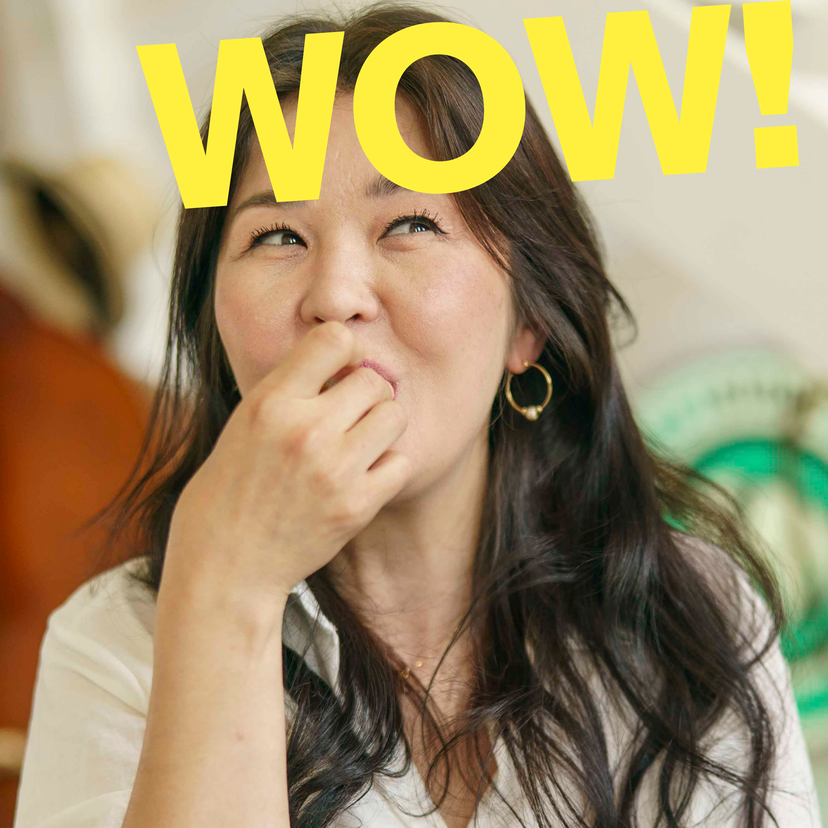 woman discovers the taste of fresh dates