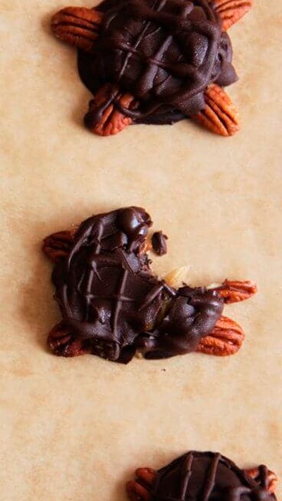 chocolate-date turtles