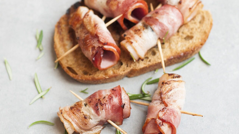 dates and bacon