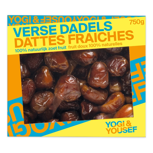 Verse dadels in een 750 grams verpakking