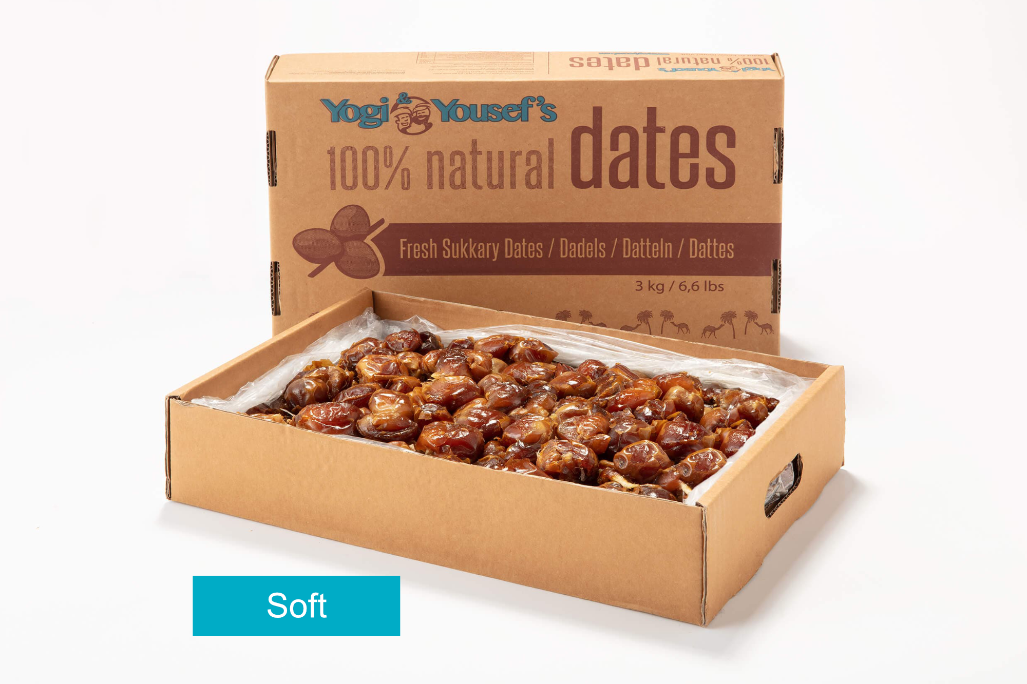 Fresh dates seedless soft - box 3kg