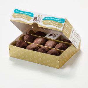 Dates covered with chocolate